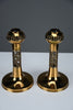 Set of Two Scandinavian Modern Pitsi”copper candlesticks by Pentti Sarpaneva for Turun Hopea Finland 1960s - Decor