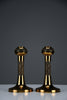 Set of Two Scandinavian Modern Pitsi”copper candlesticks by Pentti Sarpaneva for Turun Hopea Finland 1960s - Decor