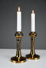 Set of Two Scandinavian Modern Pitsi”copper candlesticks by Pentti Sarpaneva for Turun Hopea Finland 1960s - Decor
