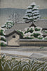 “Snowfall at Kawaradera”, Masao Ido original Japanese woodblock print 125/150 1987 - Art