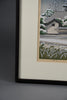 “Snowfall at Kawaradera”, Masao Ido original Japanese woodblock print 125/150 1987 - Art
