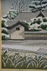 “Snowfall at Kawaradera”, Masao Ido original Japanese woodblock print 125/150 1987 - Art