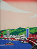 Sōsaku Hanga woodblock print Kobe Scenery by Yuzaburo Kawanishi 1971 - Art