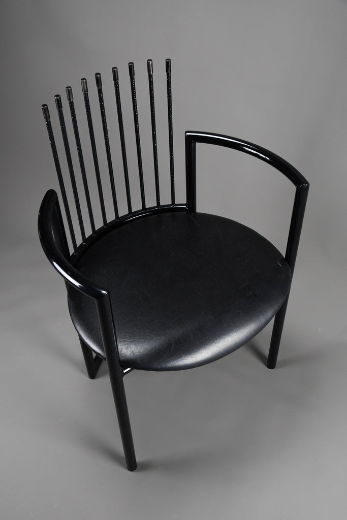 Striking avant garde postmodern armchair in the style of Shiro Kuramata - Furniture