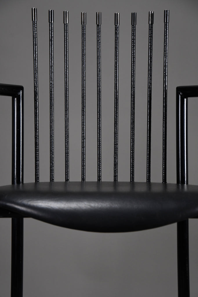 Striking avant garde postmodern armchair in the style of Shiro Kuramata - Furniture