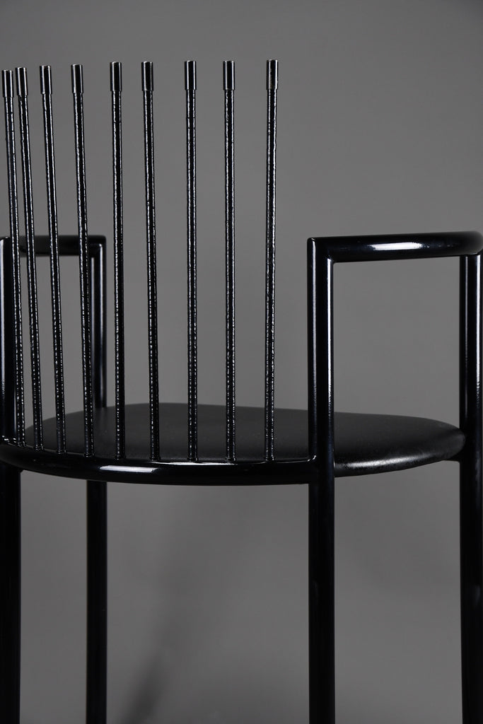 Striking avant garde postmodern armchair in the style of Shiro Kuramata - Furniture