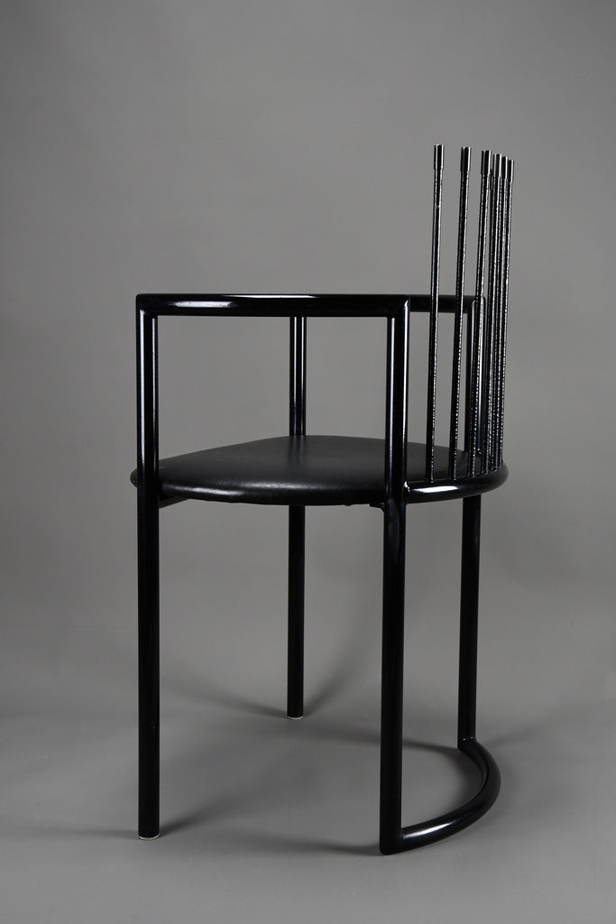 Striking avant garde postmodern armchair in the style of Shiro Kuramata - Furniture