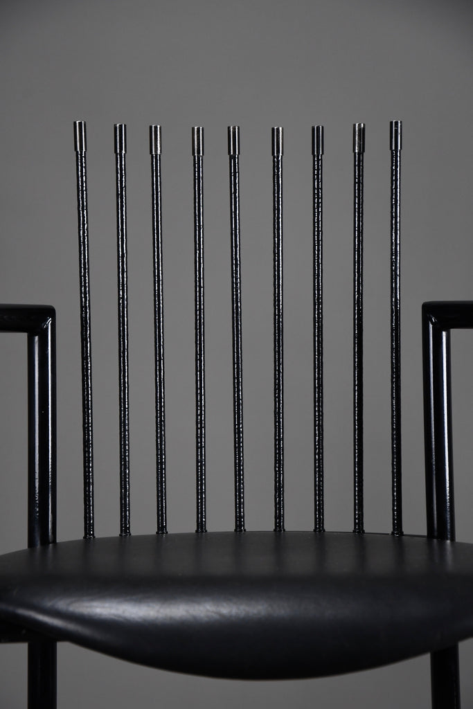 Striking avant garde postmodern armchair in the style of Shiro Kuramata - Furniture
