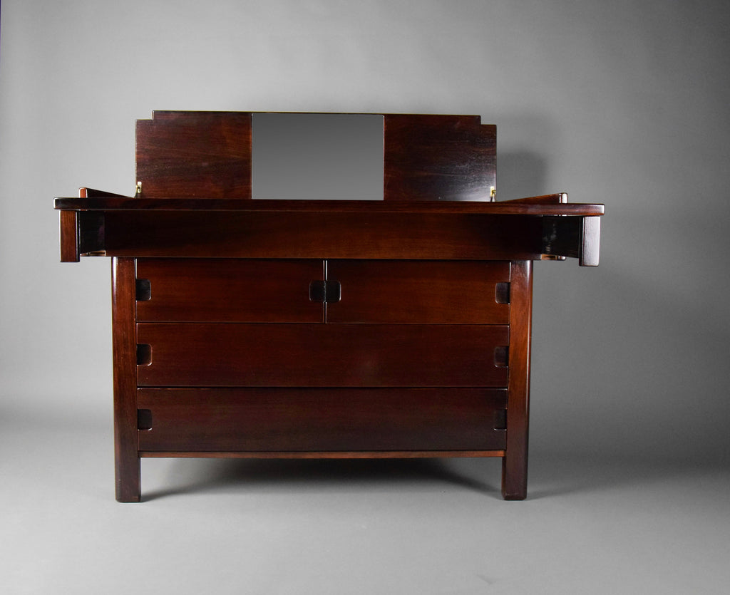 Stylish Italian 1970’s chest of drawers vanity and writing desk Unending by Ernesto Radaelli - Furniture