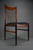 Stylish mid century Jatoba wood dining room set designed by Helge Sibast - Furniture