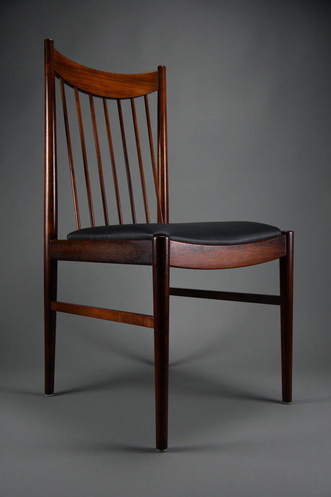 Stylish mid century Jatoba wood dining room set designed by Helge Sibast - Furniture