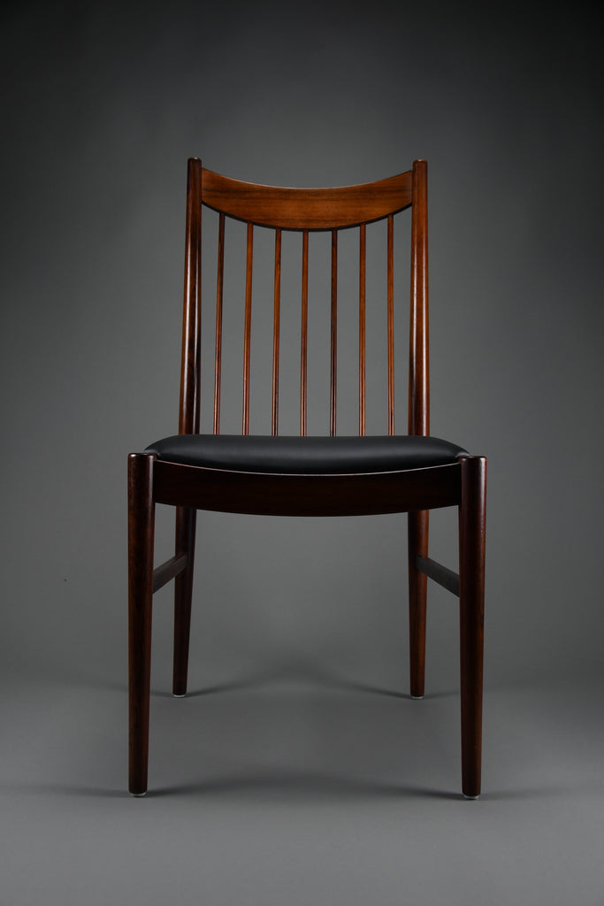 Stylish mid century Jatoba wood dining room set designed by Helge Sibast - Furniture
