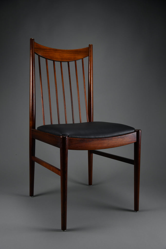 Stylish mid century Jatoba wood dining room set designed by Helge Sibast - Furniture