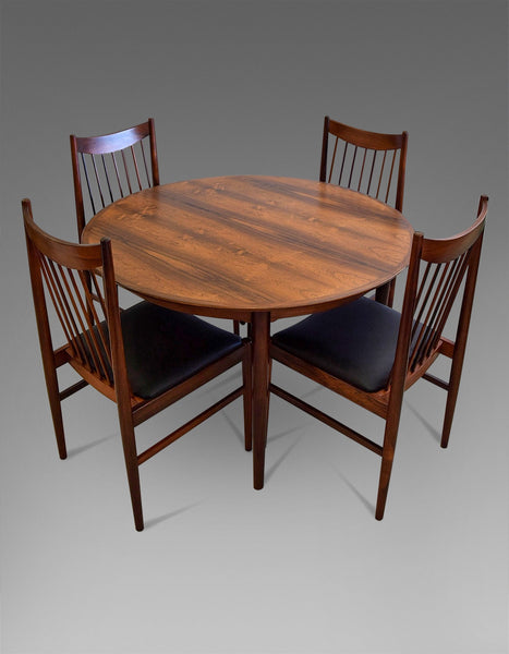 Stylish mid century Jatoba wood dining room set designed by Helge Sibast - Furniture