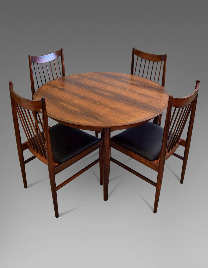 Stylish mid century Jatoba wood dining room set designed by Helge Sibast - Furniture