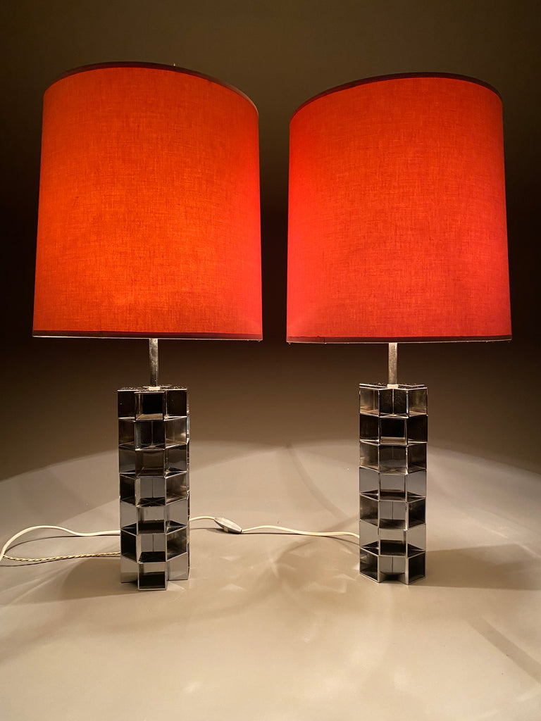 Stylish Pair of Hollywood Regency Table Lamps - Lighting