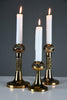 Three Scandinavian modern Pitsi copper candlesticks by Pentti Sarpaneva for Turun Hopea Finland - Candleholder