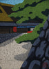 Torii Moto (at the Shrine gate), Masao Ido 1986 - Japanese woodblock print - Art