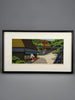 Torii Moto (at the Shrine gate), Masao Ido 1986 - Japanese woodblock print - Art