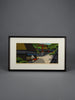 Torii Moto (at the Shrine gate), Masao Ido 1986 - Japanese woodblock print - Art