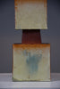 Unique 1960s sculptural ceramic table lamp with custom shade - Lighting