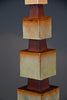 Unique 1960s sculptural ceramic table lamp with custom shade - Lighting