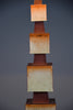 Unique 1960s sculptural ceramic table lamp with custom shade - Lighting