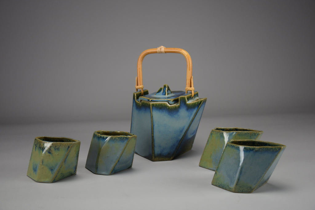 Unique Avant-garde 1990 Ceramic Tea Set - Tea Set
