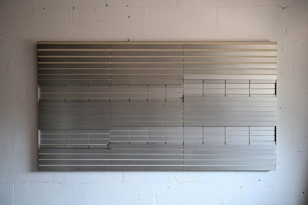 Unique Big Aluminium 1970 Wall Sculpture by Salvatore Messina - Decor