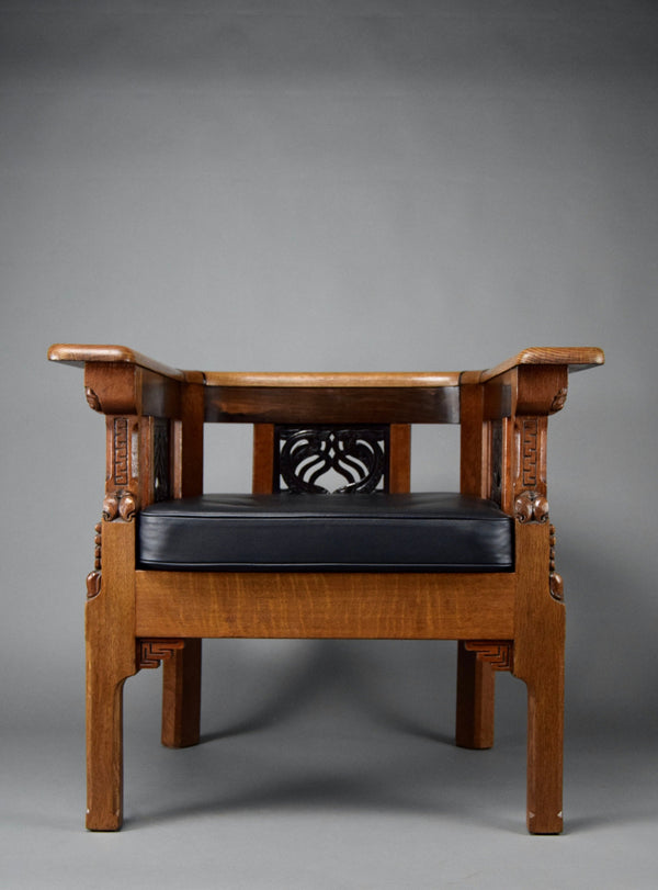 Unique Hand Crafted Art Deco Armchair By Lion Cachet - Furniture