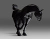 Unique Welded Iron Horse Sculpture by Lida Boonstra 1998 - Decor