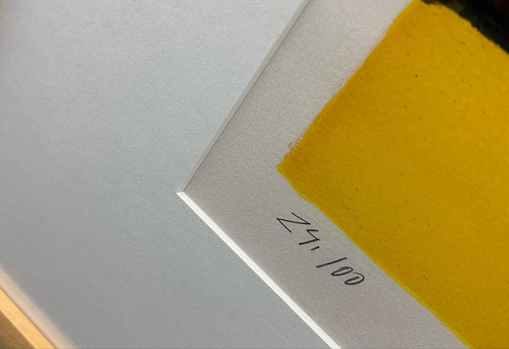 Valerio Adami Limited Edition 24/100 Screenprint Paysage de Ruines - Decor
