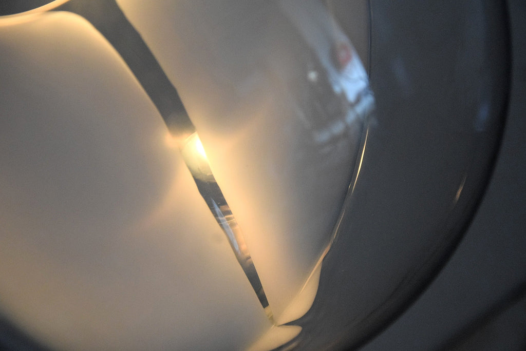 Venini Mid-Century Modern Glass and Chrome Ceiling Lamp - Lighting