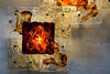 Venini Patchwork Hand Blown Wall Lamp by Toni Zuccheri - Lighting