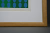Victor Vasarely signed Op Art composition in Blue and Green - Art