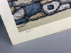 Wall in Hagi traditional Japanese contemporary woodblock print. - Art