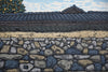 Wall in Hagi traditional Japanese contemporary woodblock print. - Art