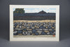 Wall in Hagi traditional Japanese contemporary woodblock print. - Art