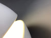 White Ceramic Mid-Century Modern Round Italian Table Lamp - Lighting