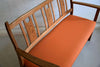 Yngve Ekström Orange and Brown Pine Two-Seat Bench - Furniture